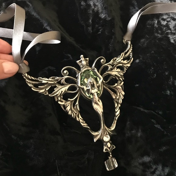 Alchemy Jewelry - Absinthe Fairy Swarovski Handmade Pewter Necklace